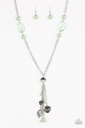 Paparazzi Necklace ~ Heart-Stopping Harmony - Green