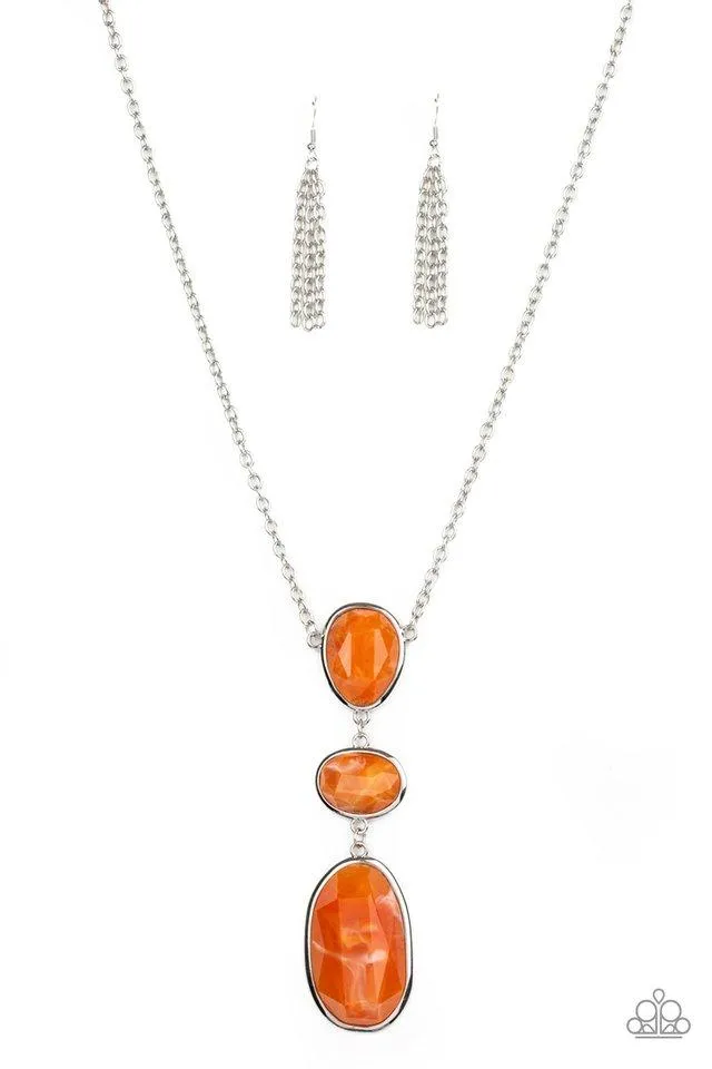 Paparazzi Necklace ~ Making an Impact - Orange