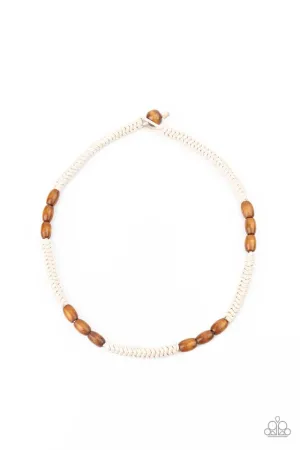 Paparazzi Necklace ~ Tahiti Tide - Brown