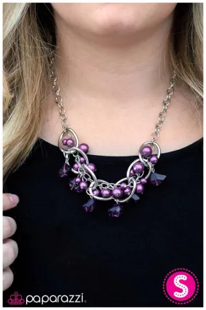 Paparazzi Necklace ~ Tangled - Purple