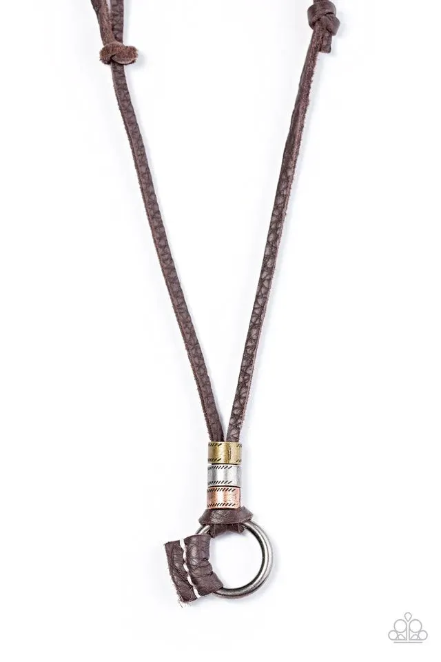 Paparazzi Necklace ~ Tour de FORCE - Brown