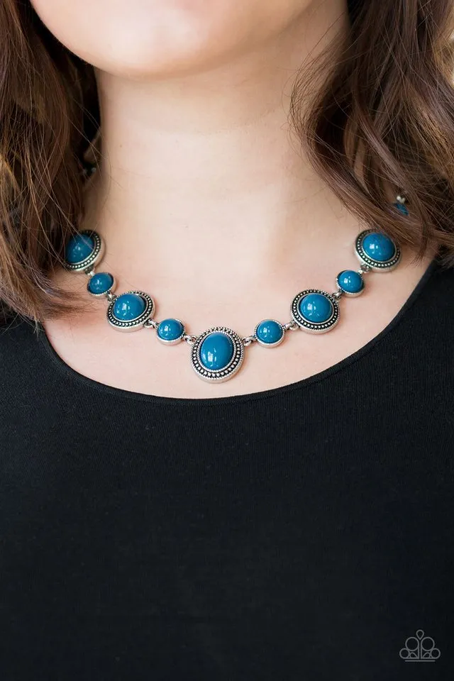 Paparazzi Necklace ~ Voyager Vibes - Blue