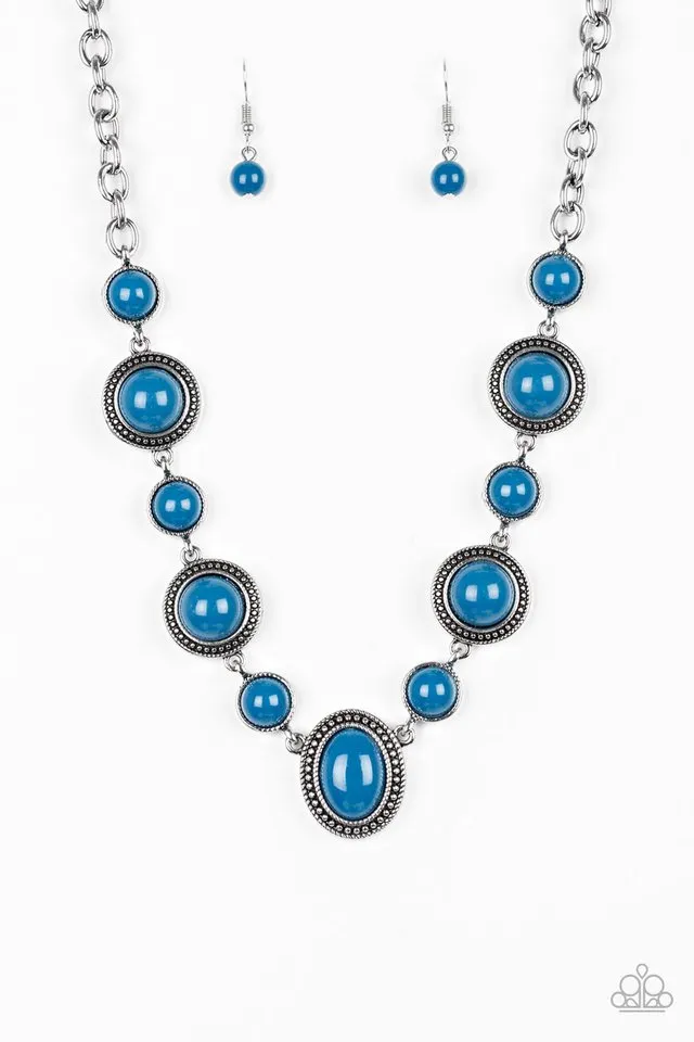 Paparazzi Necklace ~ Voyager Vibes - Blue