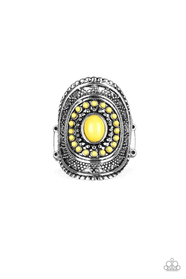 Paparazzi Ring ~ Adventure Venture - Yellow