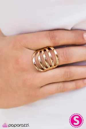 Paparazzi Ring ~ Bend In The Wind - Gold