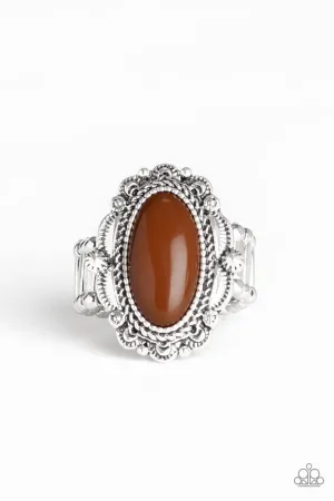 Paparazzi Ring ~ Malibu Majestic - Brown