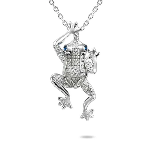 Pavé Leaping Coqui Pendant