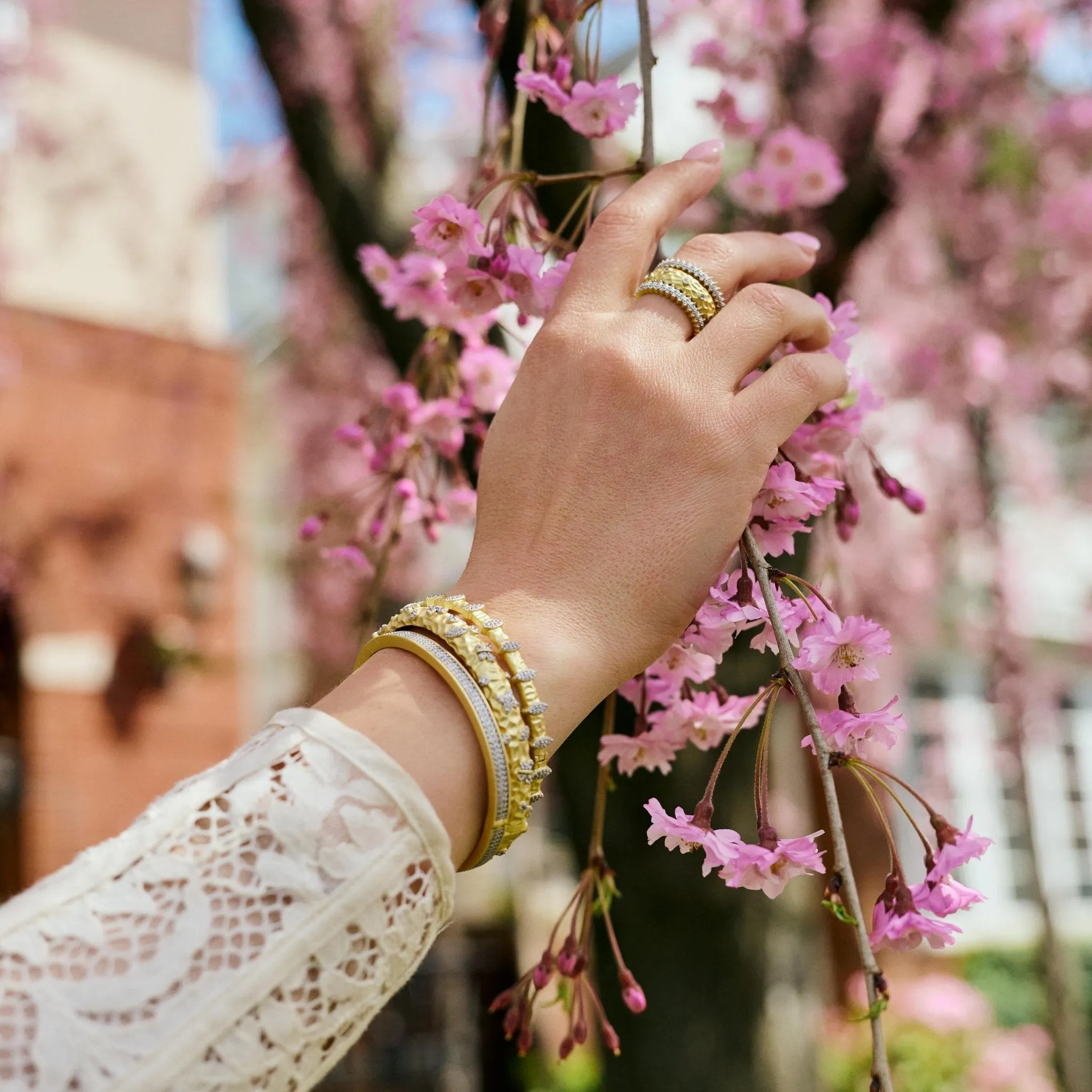 Petals in Bloom 2-Stack Bracelets