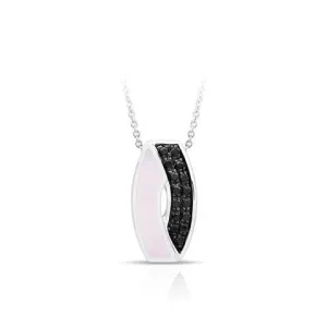 Pirouette White Mother-of-Pearl Black Pendant