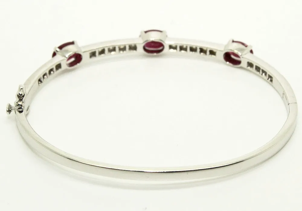 Ruby & Diamond Space Bangle