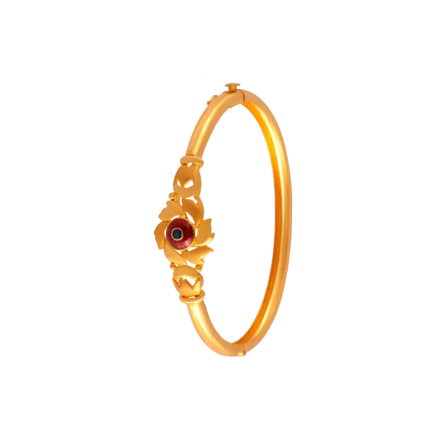 Seline Swirl Gold Bangle