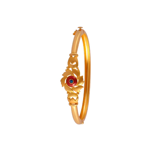 Seline Swirl Gold Bangle