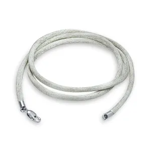 Soft Satin Silk Cord Necklace for Pendants with Sterling Silver Clasp Various Lengths