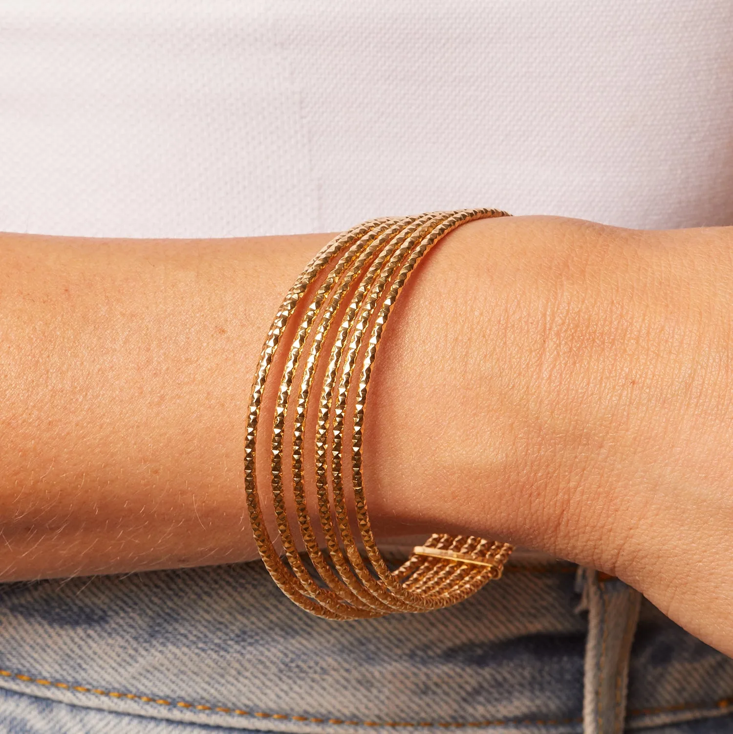 Sparkle Seven Stack Bangle