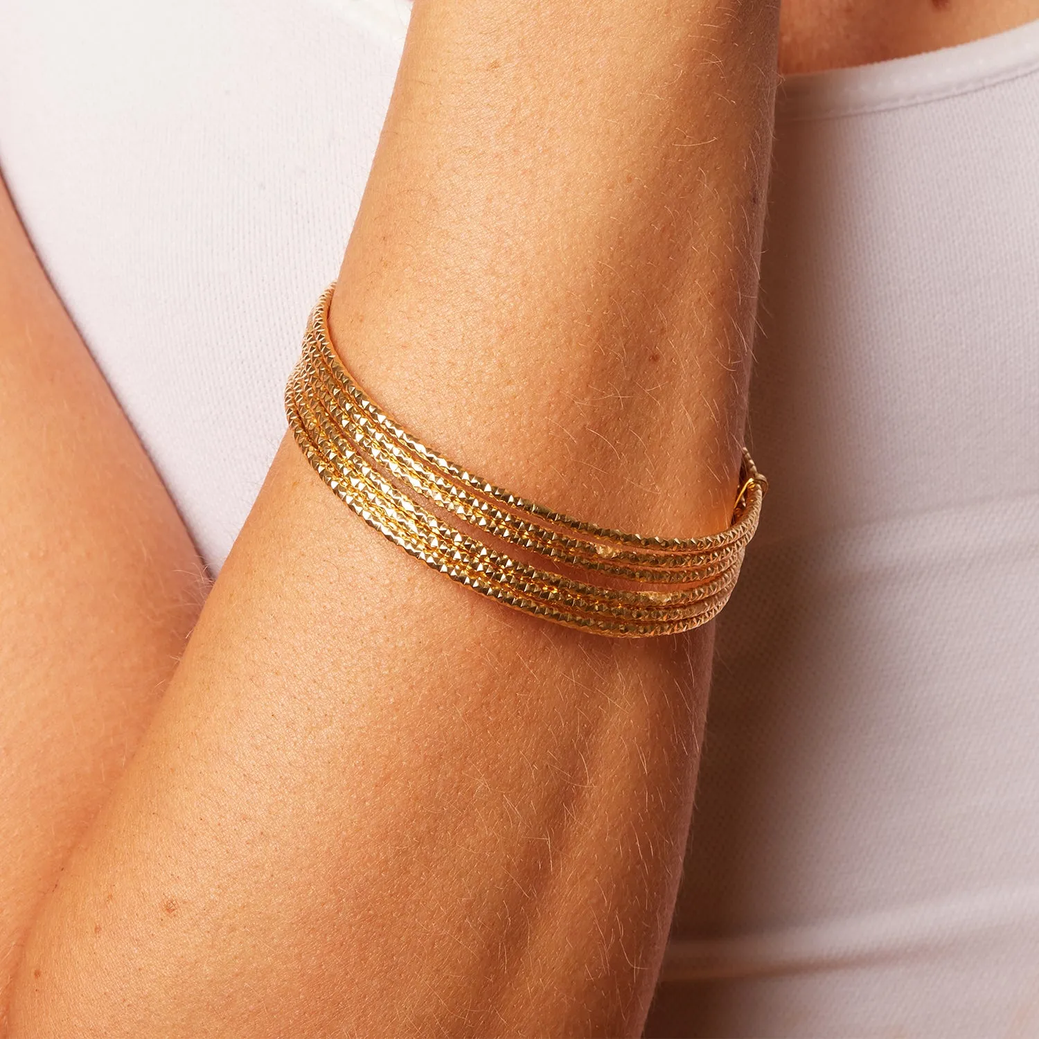 Sparkle Seven Stack Bangle