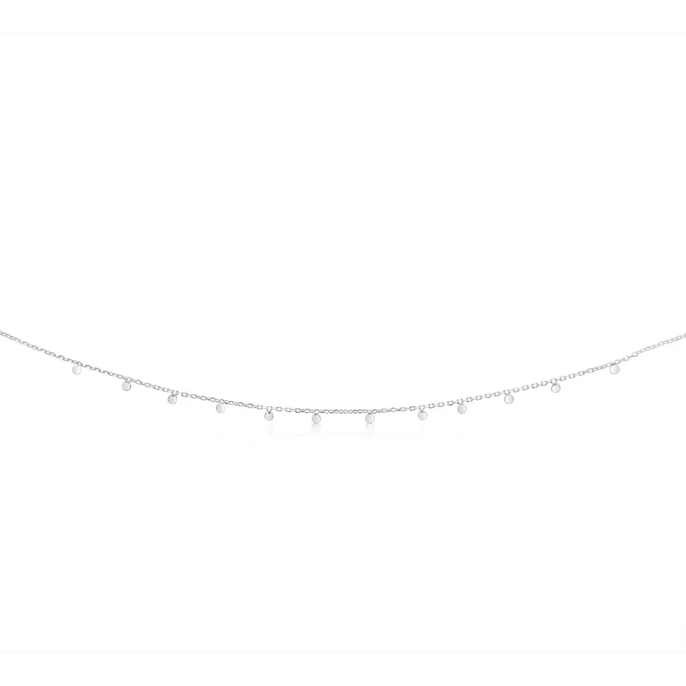 Sterling Silver Fancy 40cm Choker Chain