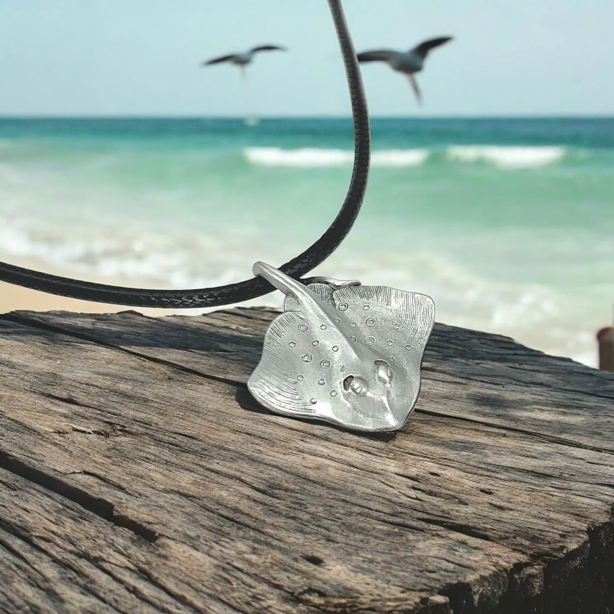 Stingray Necklace- Stingray Gift for Women and Men, Stingray Pendant, Gifts for Divers, Sea Life Jewelry