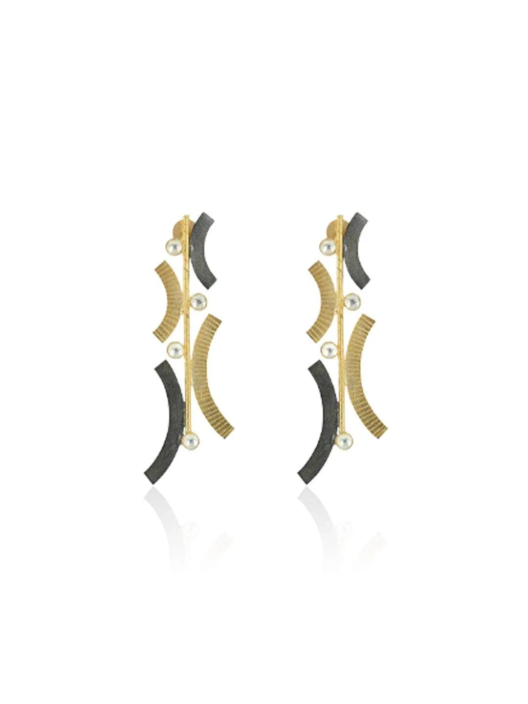 Textured Contemporary Line Earring