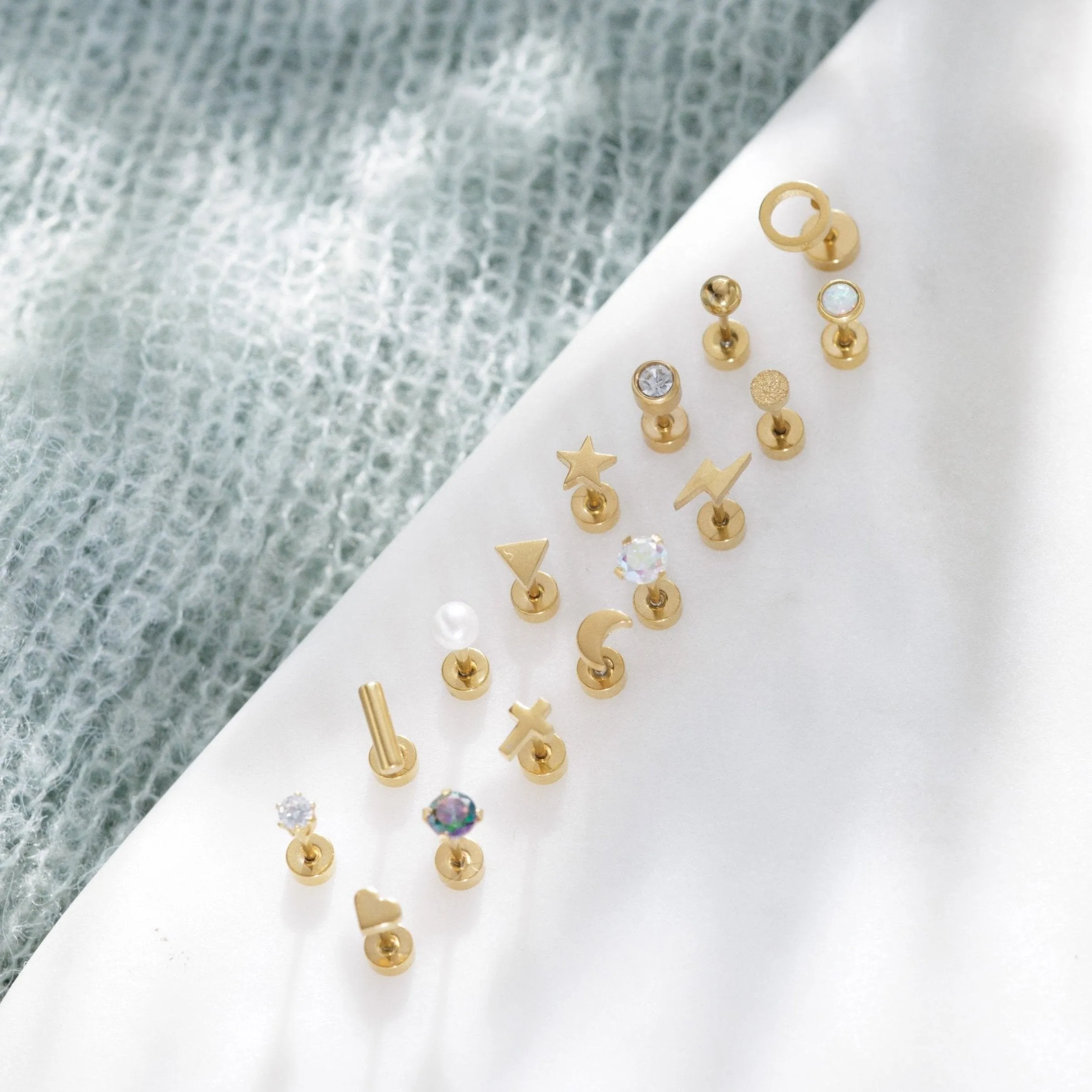 Tiny Pearl Screw Back Studs