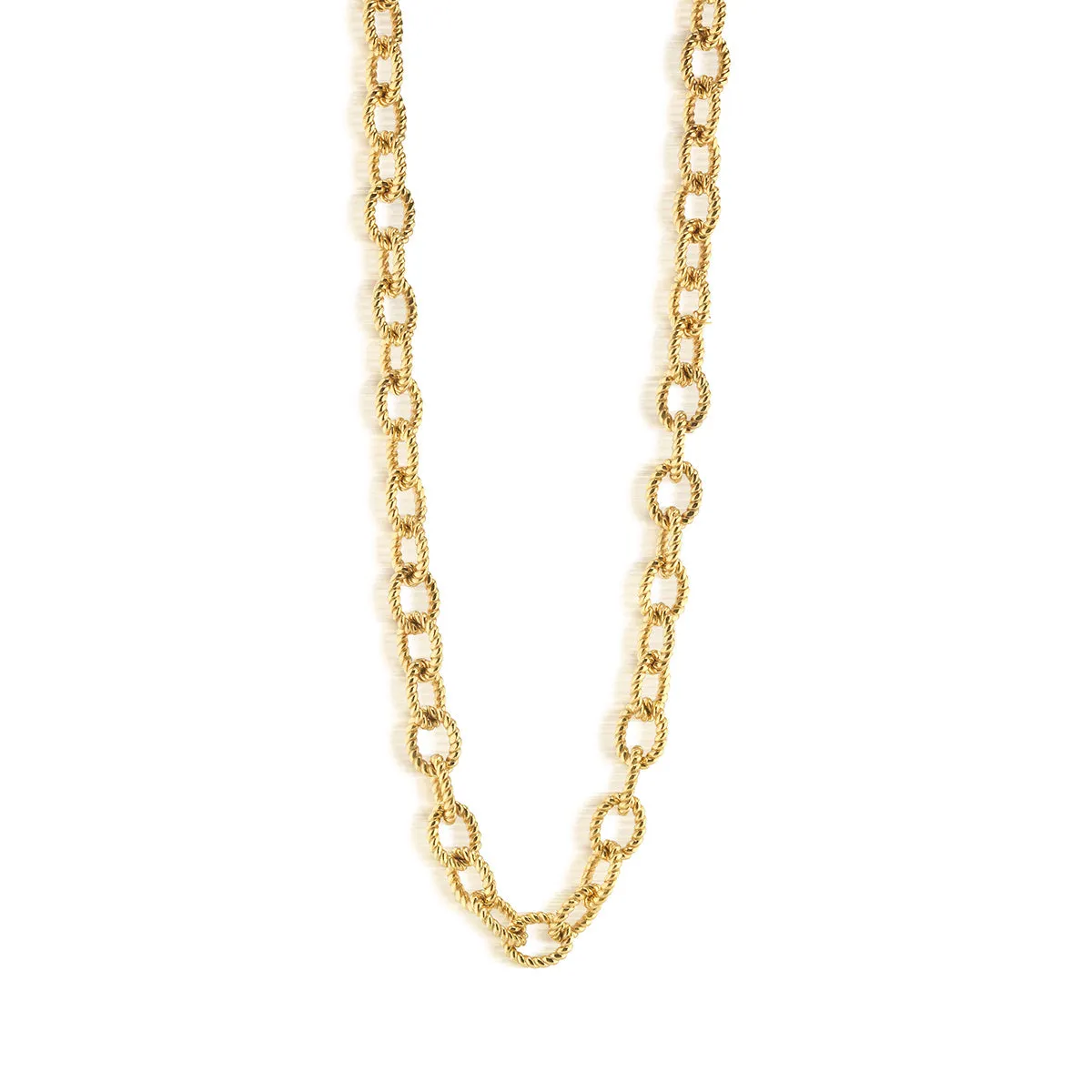 Victoria Small Chain Necklace, 32" - Gold