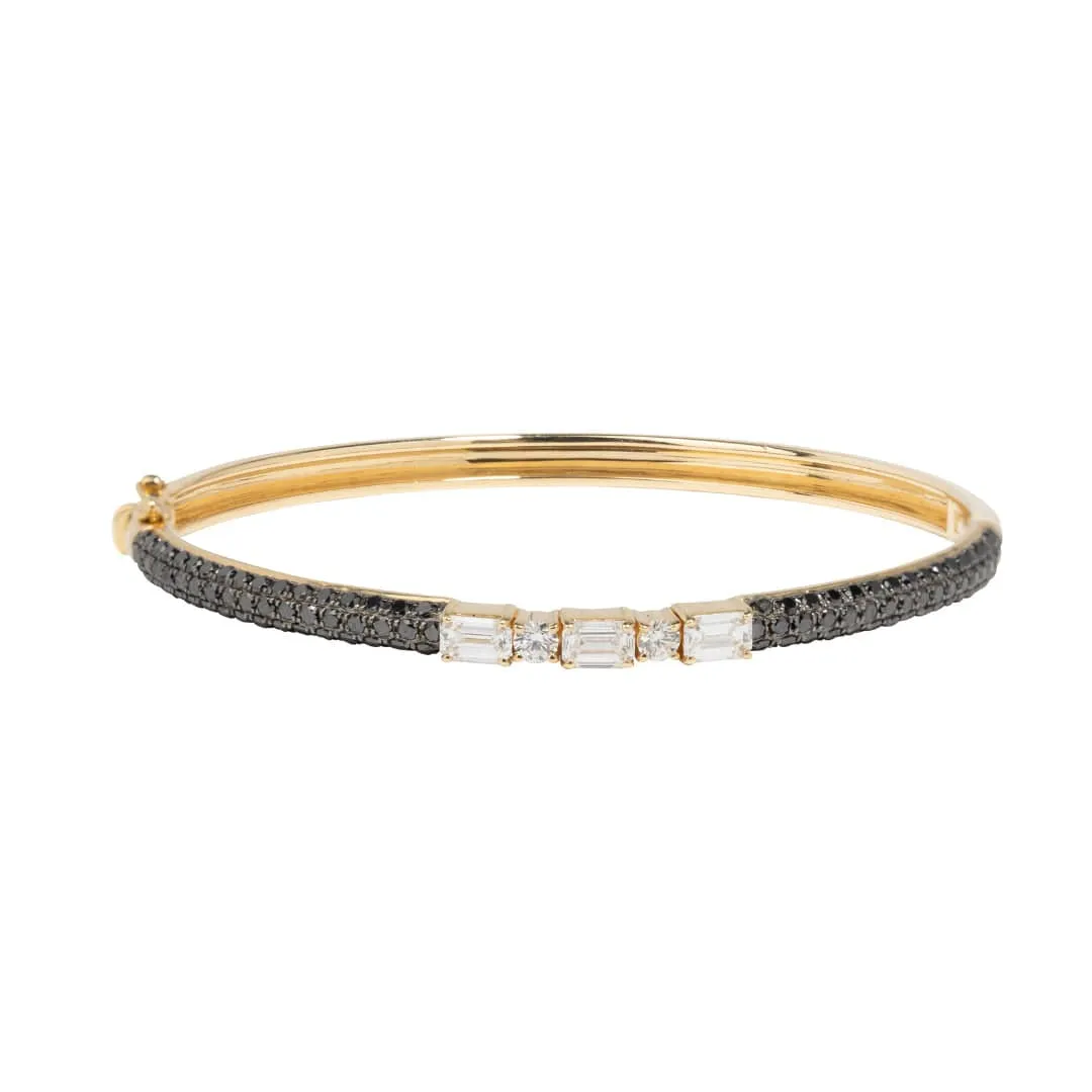 Warrior Woman Black Diamond Bangle