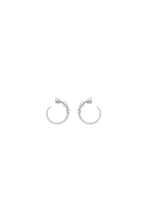 White Gold Hoop Earrings